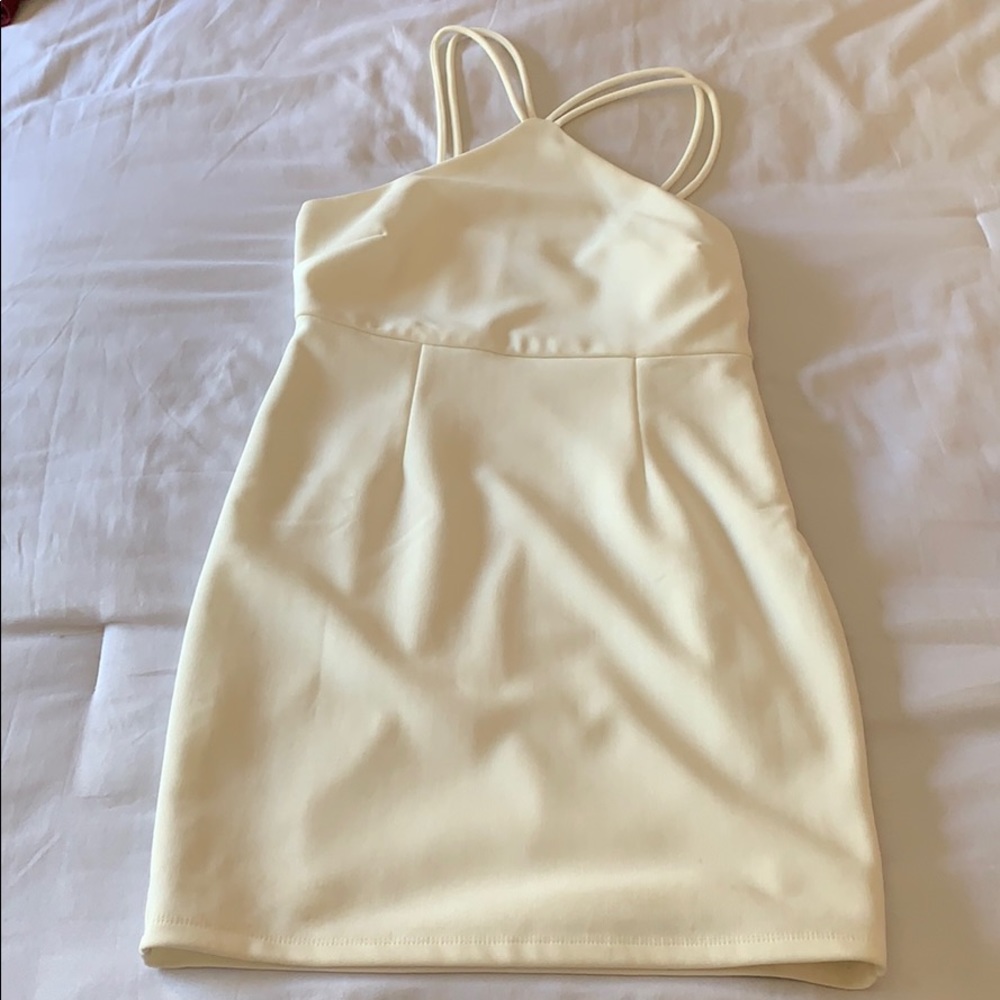 Offwhite Halter Dress